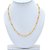 MissMister 24 KT Gold Plated Ball & Rope Design, 22 Inch Chain for Men and Women