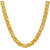 MissMister Gold Plated Wati (Bowls) Shaped Design, Chain Necklace Men Women