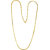 MissMister Gold Plated, Square Shape Italian Machine Necklace Chain, 22 Inch Fashion Chain Women