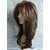 Sellers Destination  Long Layered Straight Synthetic Hair Wig for Women (size 24,Black Brown)