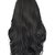 Sellers Destination  Women Real Human Hair Full Wigs, Long Wavy Hairpieces, Front Lace Heat Safe for Cosplay Party Costume, (size 26,Black)