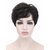 Sellers Destination Synthetic Hair Short  Hair Wig for Women(Black,Size-10)
