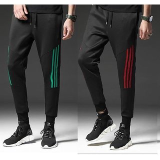 Buy Trendyz Men's Red - Green Pack of 2 Trackpants Online @ ₹659 from ...