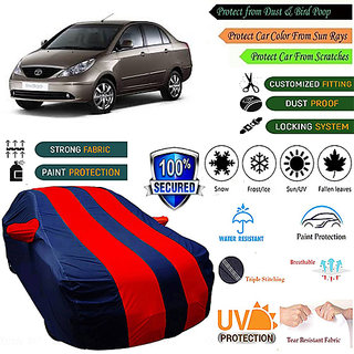                       QulatiyBeast Car body cover for Tata Manza (Red,Blue)                                              