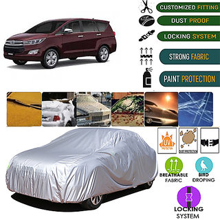                       QulatiyBeast Car body cover for Toyota Innova 8 Seater (Silver)                                              