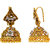 MissMister Gold Finish Flower Design C/Z Classic Rasrawa Jhumki For Women & Girl