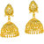 MissMister Gold Finish Faux Traditional And Bridal Jhumki Drop Earrings For Women