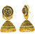 MissMister Gold Finish Antique Faux Kundan Traditional Bridal Designer Unique Jhumki Drop Earrings For Women & Girl