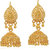 MissMister Gold Finish Traditional Ethnic wedding partywear jhumki Drop Earrings For Women