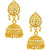 MissMister Gold Finish Simple Design Handmade Traditional Fashion Jhumki For Women