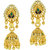 MissMister Gold Finish Faux C/Z Jhumki Earring For Women & Girls