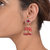 MissMister Gold Finish Red Crystal beaded Stylish Fashion Jhumki Earrings For Women