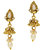 MissMister Gold Finish White Pearl Stud Jhumki Earring jewellery For Women