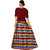 Saadhvi Multicolor Taffeta Silk Checkered Lehenga Choli