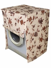 CASA-NEST Floral PVC Front Load Washing Machine Cover - Cream