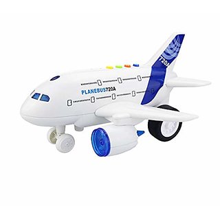Morgan Sellers Big Size 1160 Scale Friction Powered Aeroplane Toy with Realistic Take Off Sounds Lights