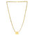 MissMister Gold plated Brass Double wati with black bead Mangalsutra Necklace jewellery for Women