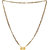 MissMister Gold Plated Brass Double wati Floral Shape Simple 30 Inch Long Traditonal Mangalsutra Tanmaniya Necklace for Women
