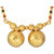 MissMister Gold plated Brass Big size 2 wati, Colouful Black and red bed strand, Latest Design Traditional Mangalsutra for Women