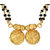 MissMister Gold plated Brass, Two wati,flower shaped carved Handmade Traditional Mangalsutra for Women Latest design