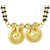 MissMister Gold Plated Brass 2 Wati black beaded Ethnic Mangalsutra Tanmaniya For Women
