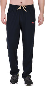 Muffy Men's Blue Slim-fit Poly-Cotton Track Pant