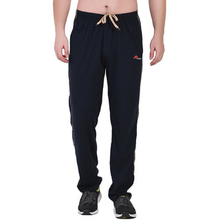 Muffy Men's Blue Slim-fit Poly-Cotton Track Pant