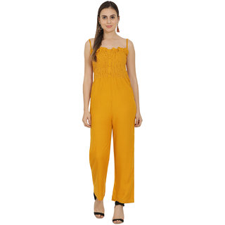 yellow colour jumpsuit