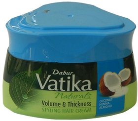 Dabur Vatika Naturals Volume  Thickness Styling Hair Cream 140Ml