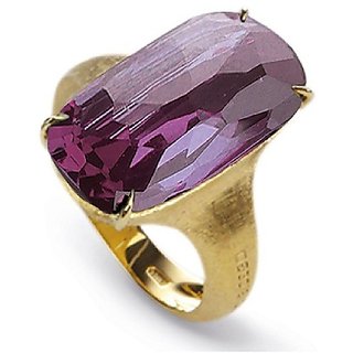                       CEYLONMINE-Precious Stone 9.25 Ratti  Jamuniya Gold Plated Finger Ring Unheated & Untreated Amethyst(Kathela) Stone Designer Ring                                              