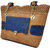 RISH Combo of Handbag and Clutch for Women - Brown, Blue ; Gold