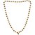 MissMister Gold Plated Rudraksh & Black Bead Necklace Men Women Temple Jewellery