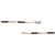 MissMister Dual Tone Silver and Black Bar Link Chain Necklace for Men Women