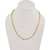 MissMister Gold Finish Brass Fiagro Link Design Fashion Necklace Chain for Men and Women