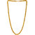 MissMister Gold Plated Brass, Rope Chain Design,Thick, Long and Heavy, 30 Inch, 9mm, 131 GMS Necklace Chain Men Fashion