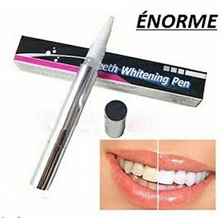 ENORME  Teeth Whitening Pen Bleach Stain Eraser Soft Brush Tooth Whitening Kit Gel Enamel White Oral Hygiene Care Sliver Gold, Silver No Box