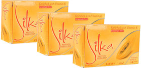 Silka Papaya Skin Whitening Herbal Soap (Pack Of 3)