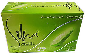 Silka Green Papaya Skin Whitening Soap (135g)