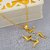MissMister Gold plated Swastik with CZ Hindu Fashion pendant Men Women