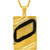 MissMister Gold plated Black band  fashion pendant Men women