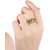 MissMister Gold plated Colourful CZ graceful designer Fashion finger ring Women