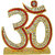 MissMister Gold plated, White CZ, Red meenakari OM stand Idol Homedecor
