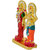 MissMister Gold Brass CZ, Standing Ganesh Lakshmi Idol Stand Home dcor Hindu