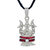 MissMister Silver Plated, CZ Studded, Trishul Shivling Chain Pendant Hindu God Jewellery