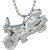 MissMister Silver Plated Inspired Bike Design Bikers Chain Necklace Pendant for Men