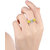 MissMister Gold plated Imitation Diamond Solitaire fashion finger ring Men engagement, wedding, gift