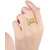 MissMister Gold plated White CZ, Men Engagement, Wedding, partywear Fashion finger ring Stylish