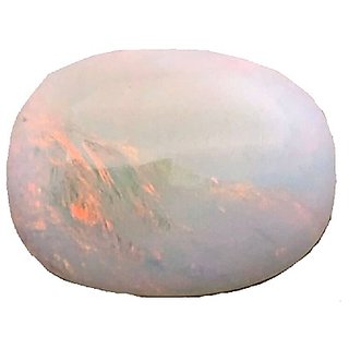                       CEYLONMINE- Original White Opal 6.5 Carat  Gemstone Astrological IGI Opal/Dudhiya Gemstone For Unsiex                                              