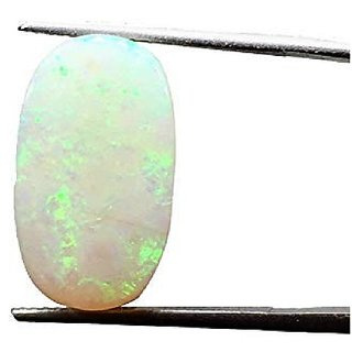                       CEYLONMINE- precious Good Quality 7.25 ratti  Opal Gemstone Lab Certified And Effective Loose Gemstone For Unisex                                              