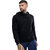 kristof black 100 cotton hooded sweatshirt